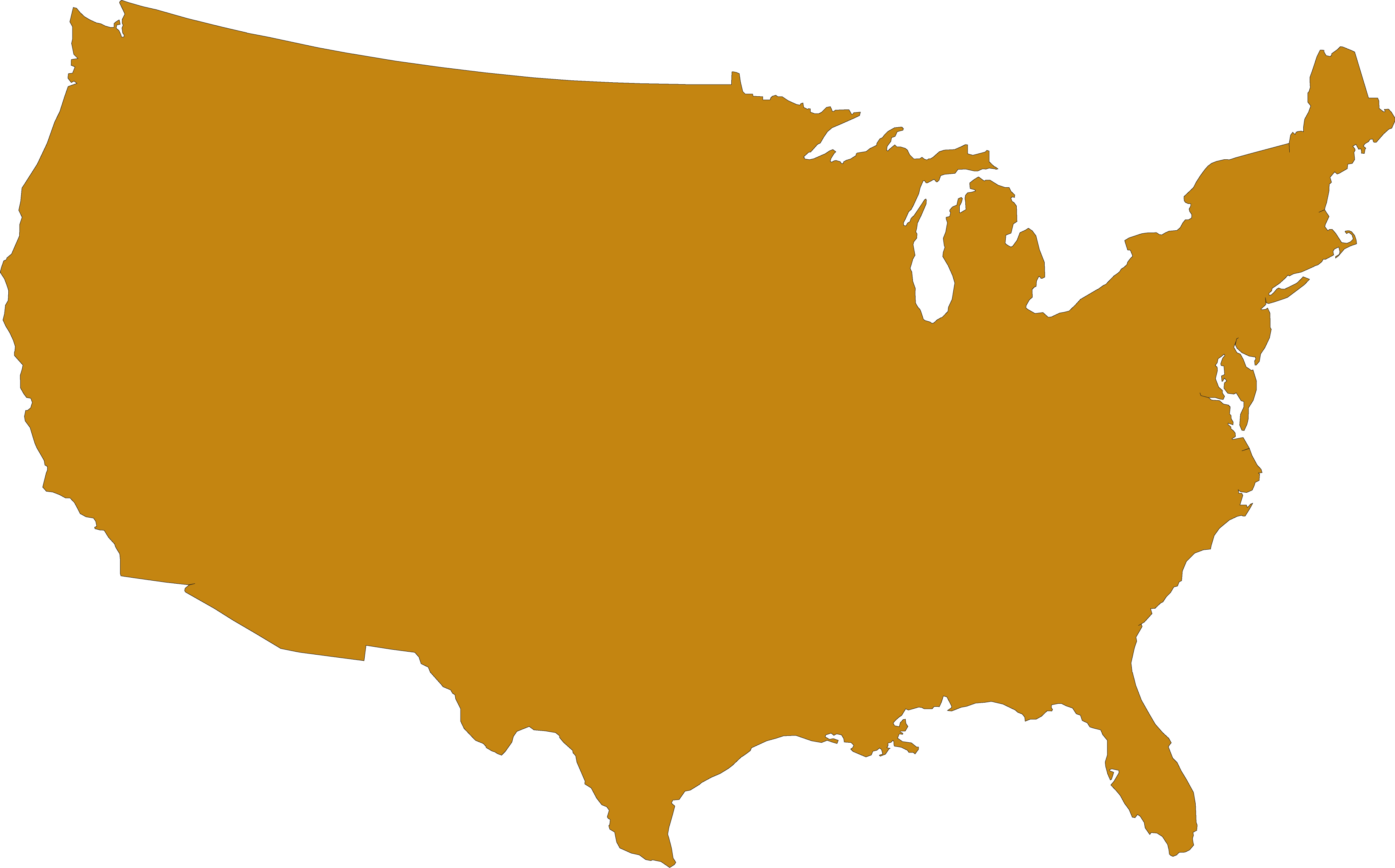united states clipart shape