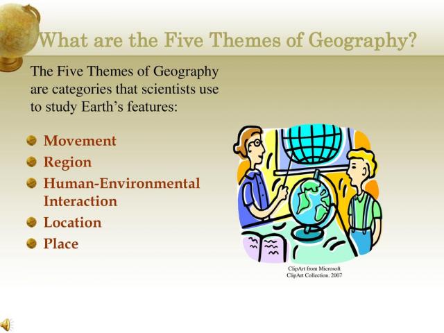 maps clipart five theme geography