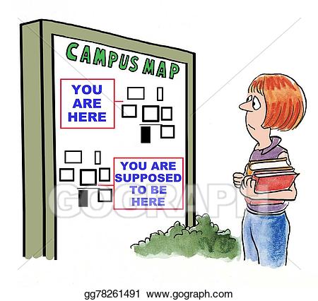 maps clipart lost student