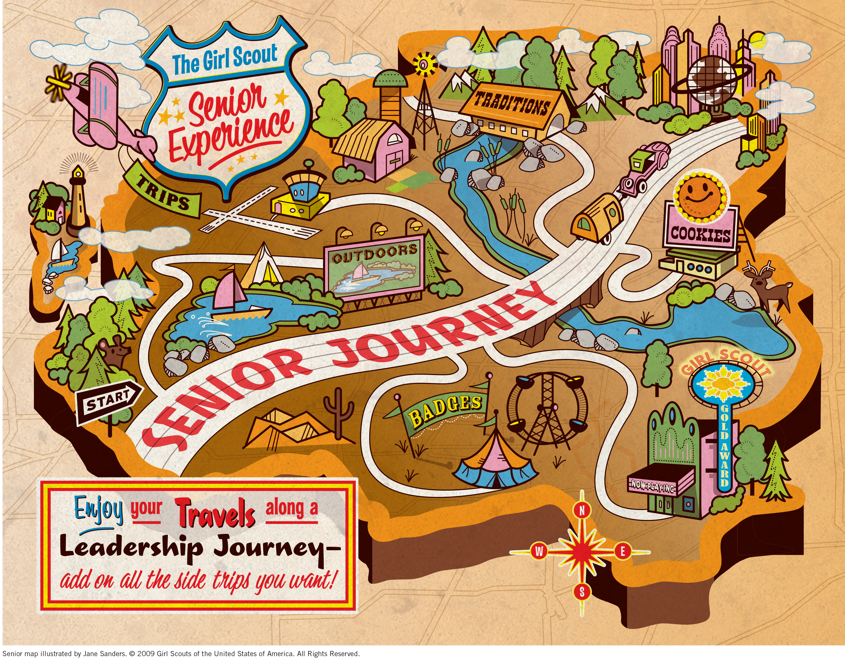 maps clipart scout map