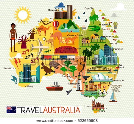 maps clipart travel brochure