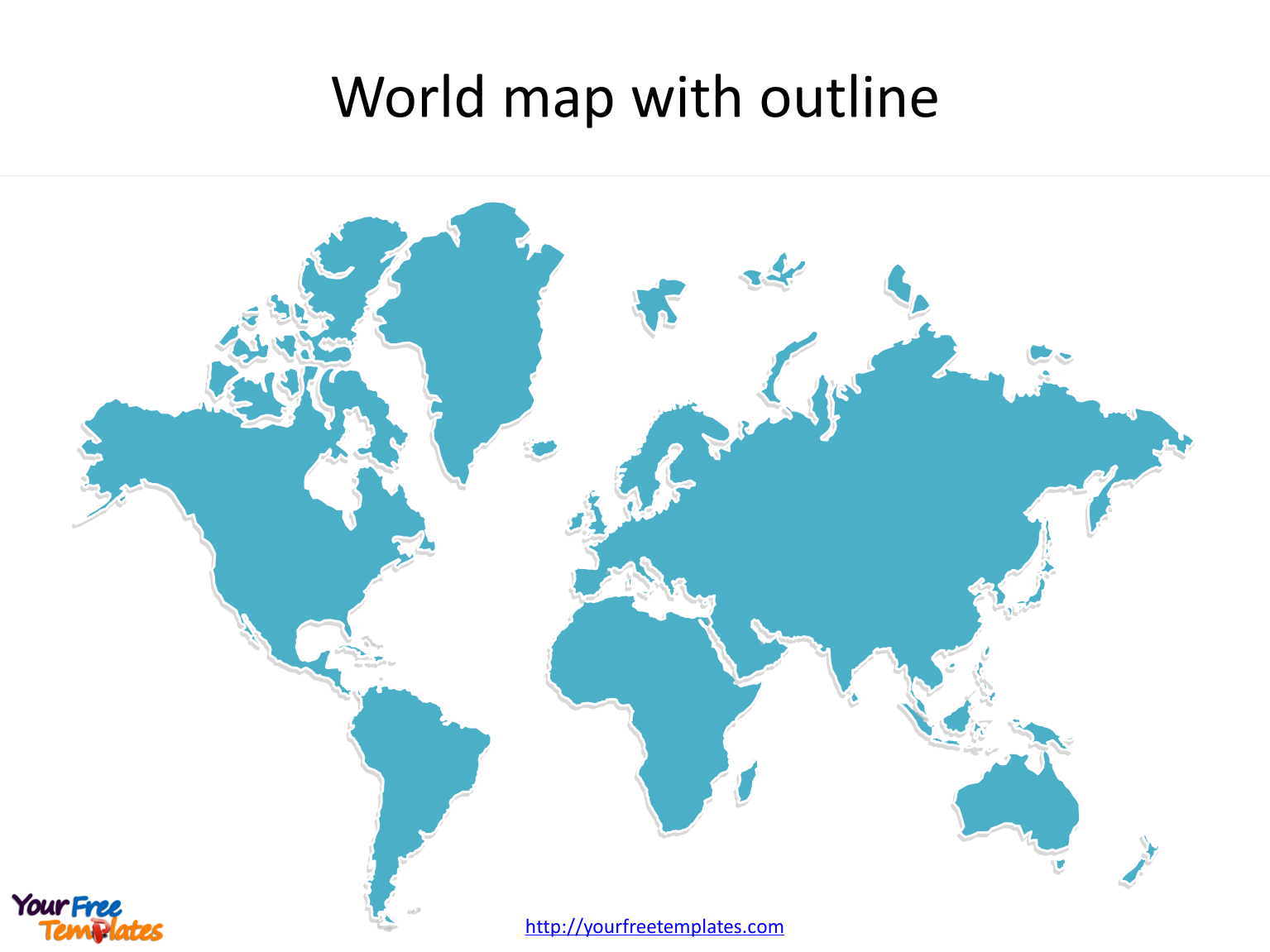 World blank template free. Maps clipart word map