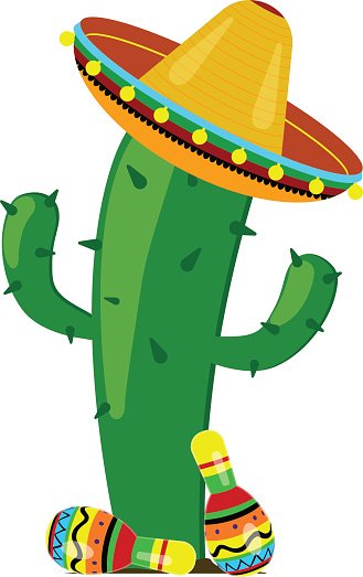 maracas clipart cactus sombrero