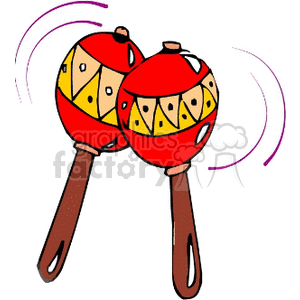 Maracas clipart cartoon. Royalty free 