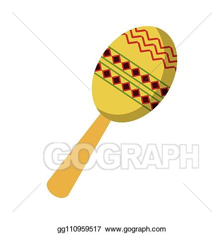 Maracas clipart latin music. Vector stock maraca instrument