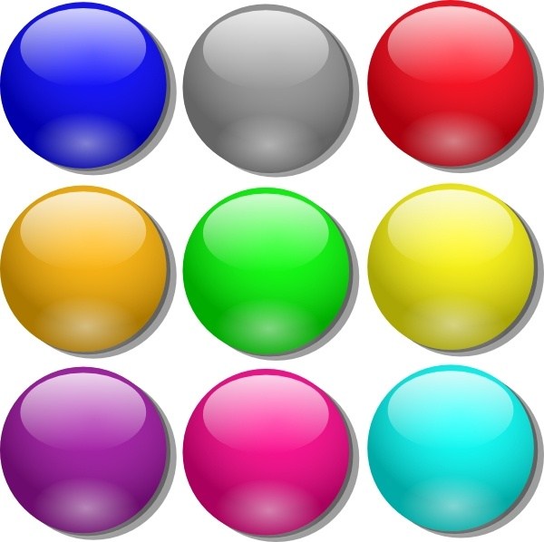 marbles clipart five