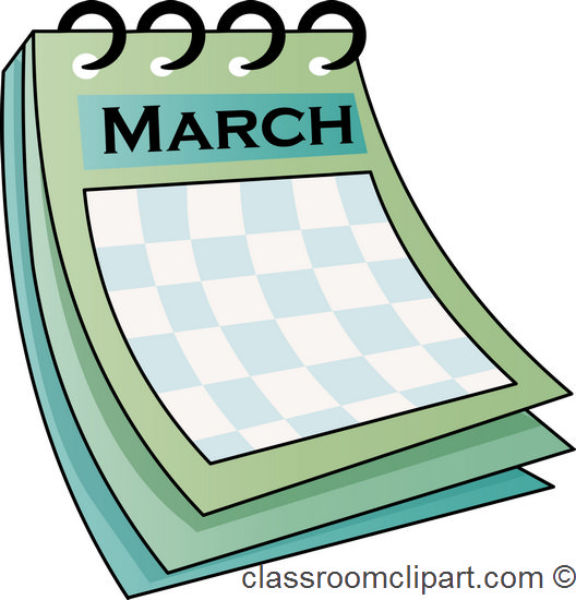 march clipart calendar