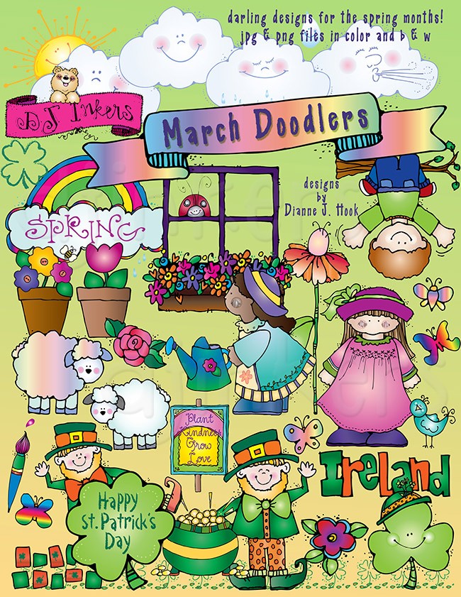 march clipart dj inkers