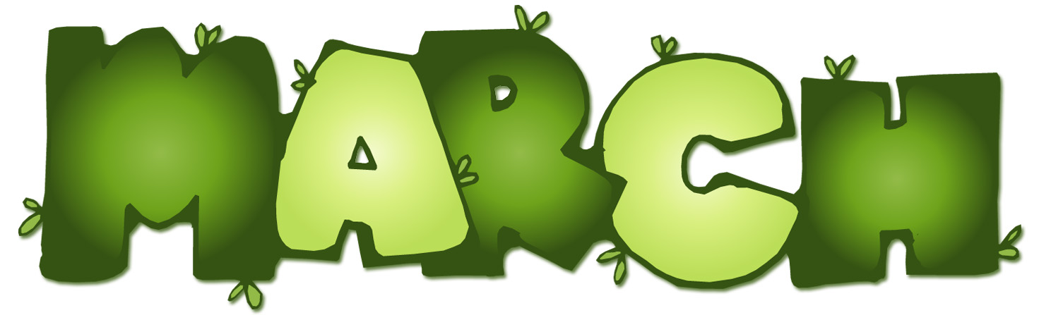 march clipart green