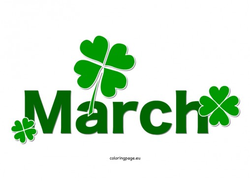 march clipart month year