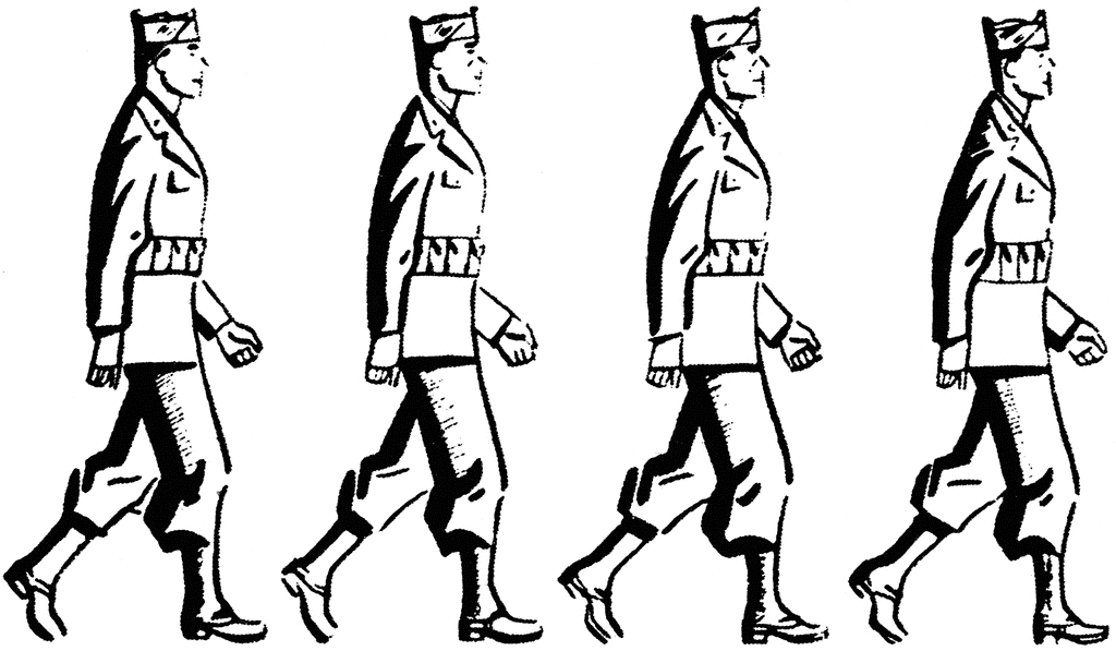 March clipart soldier march. Free soldiers marching cliparts