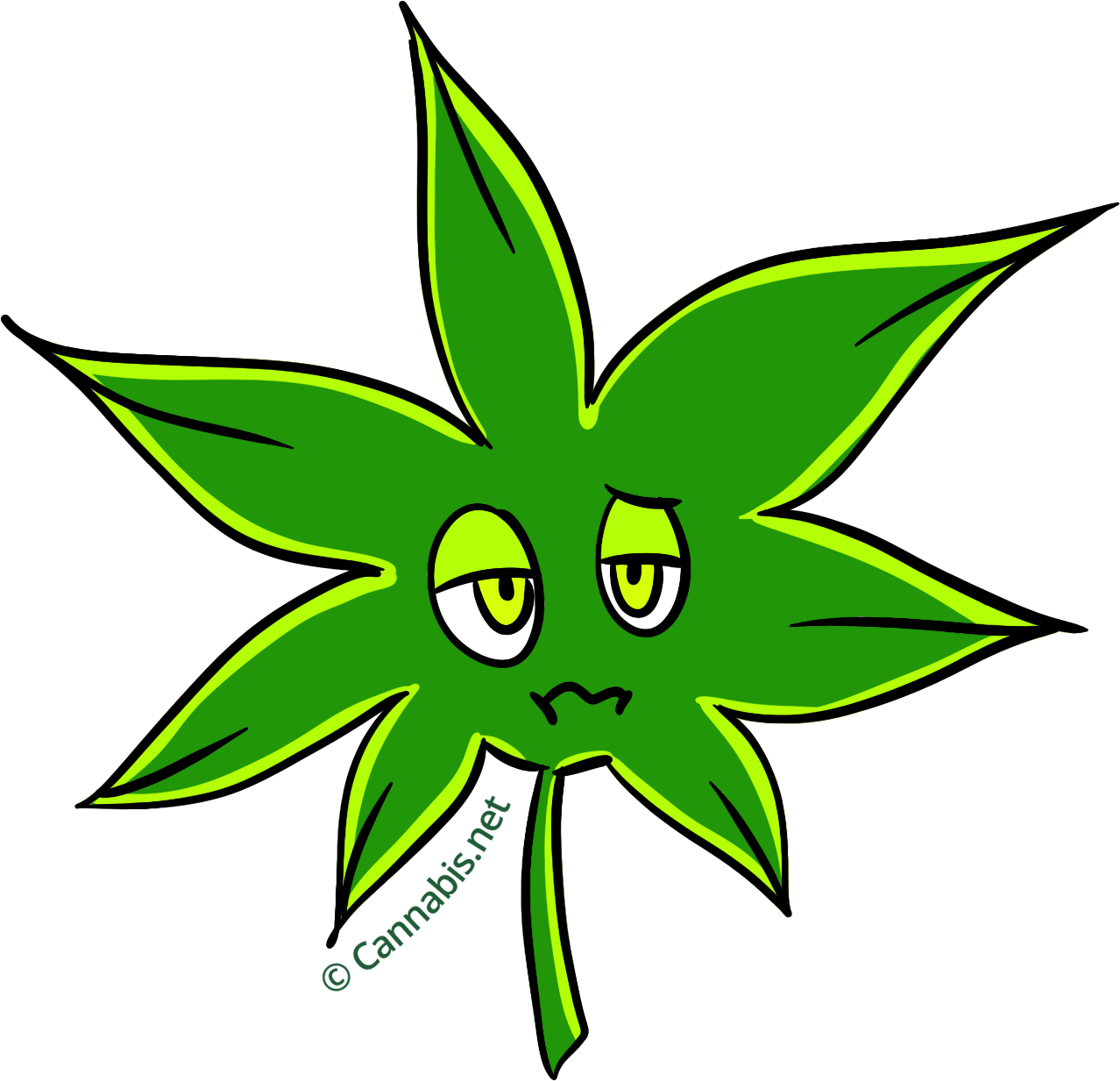 marijuana clipart daun