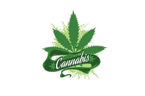 Medical weed vector clip. Marijuana clipart pdf