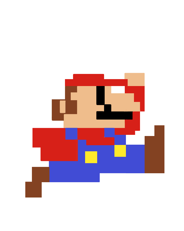 8 Bit Mario Png High Resolution Recreation Of The 8 B