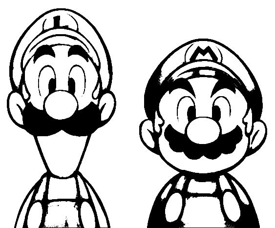 Luigi stencil car decal. Mario clipart artistic
