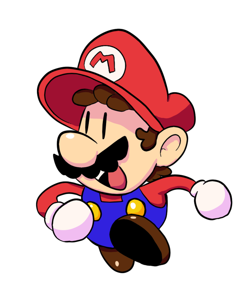 mario clipart artistic