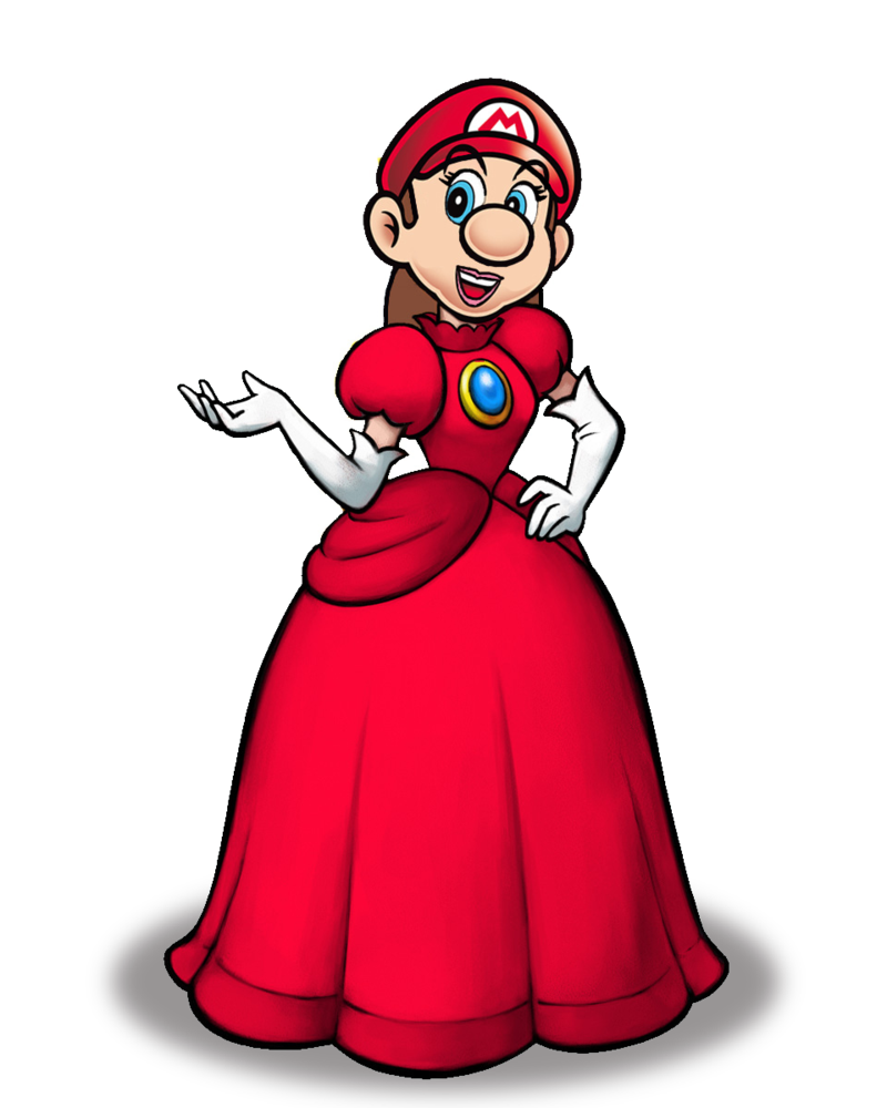 Mario clipart artistic. Princess manipulated twice by