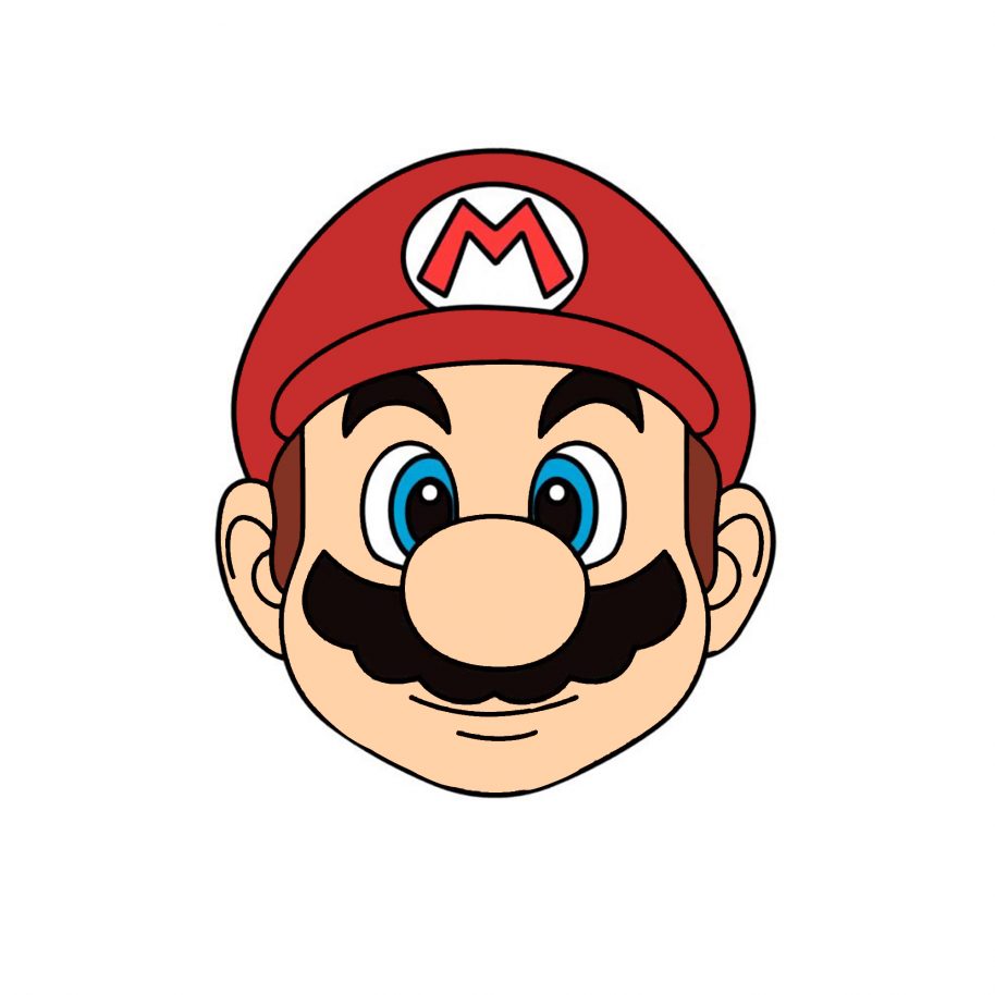 mario clipart drawing