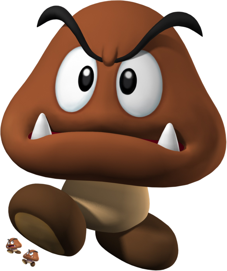 Mario clipart goomba. Mega enemy newer super