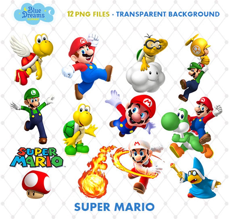 Super Mario Printable Cutouts