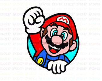 Mario clipart svg. Bros etsy 