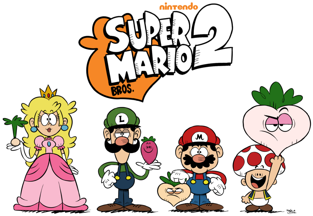 mario clipart two brother