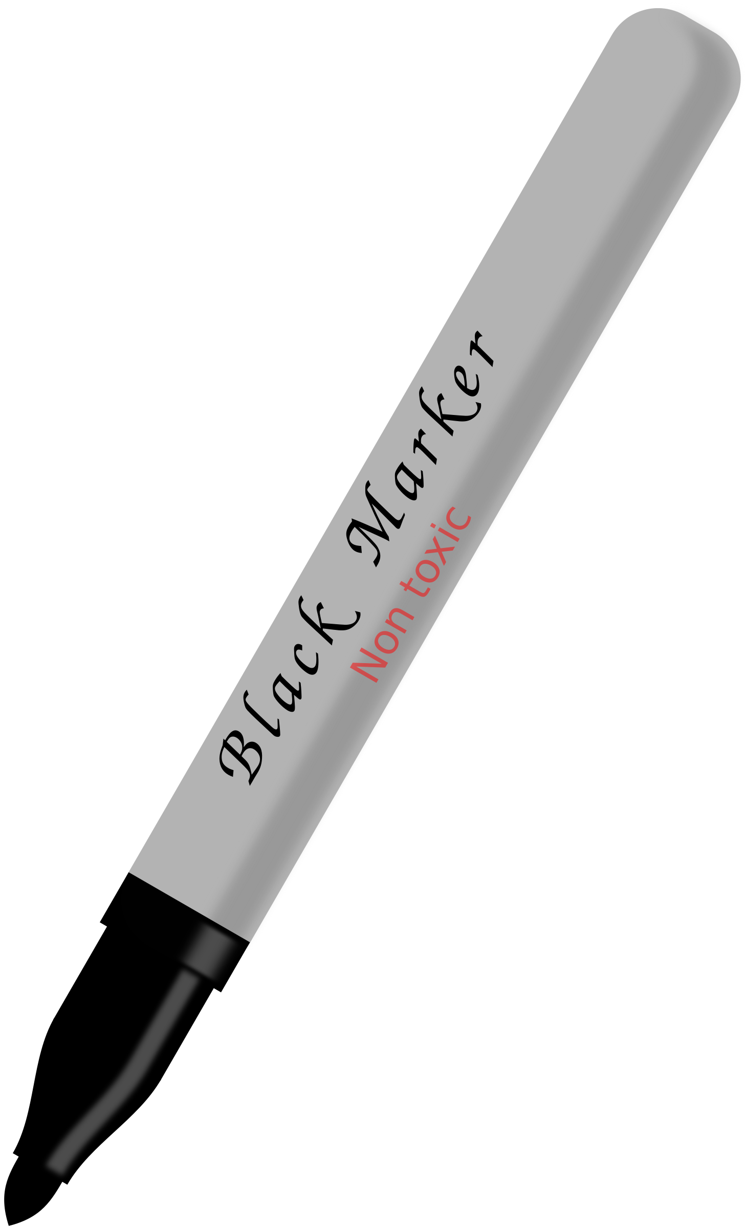 Black marcador negro big. Pen clipart marker