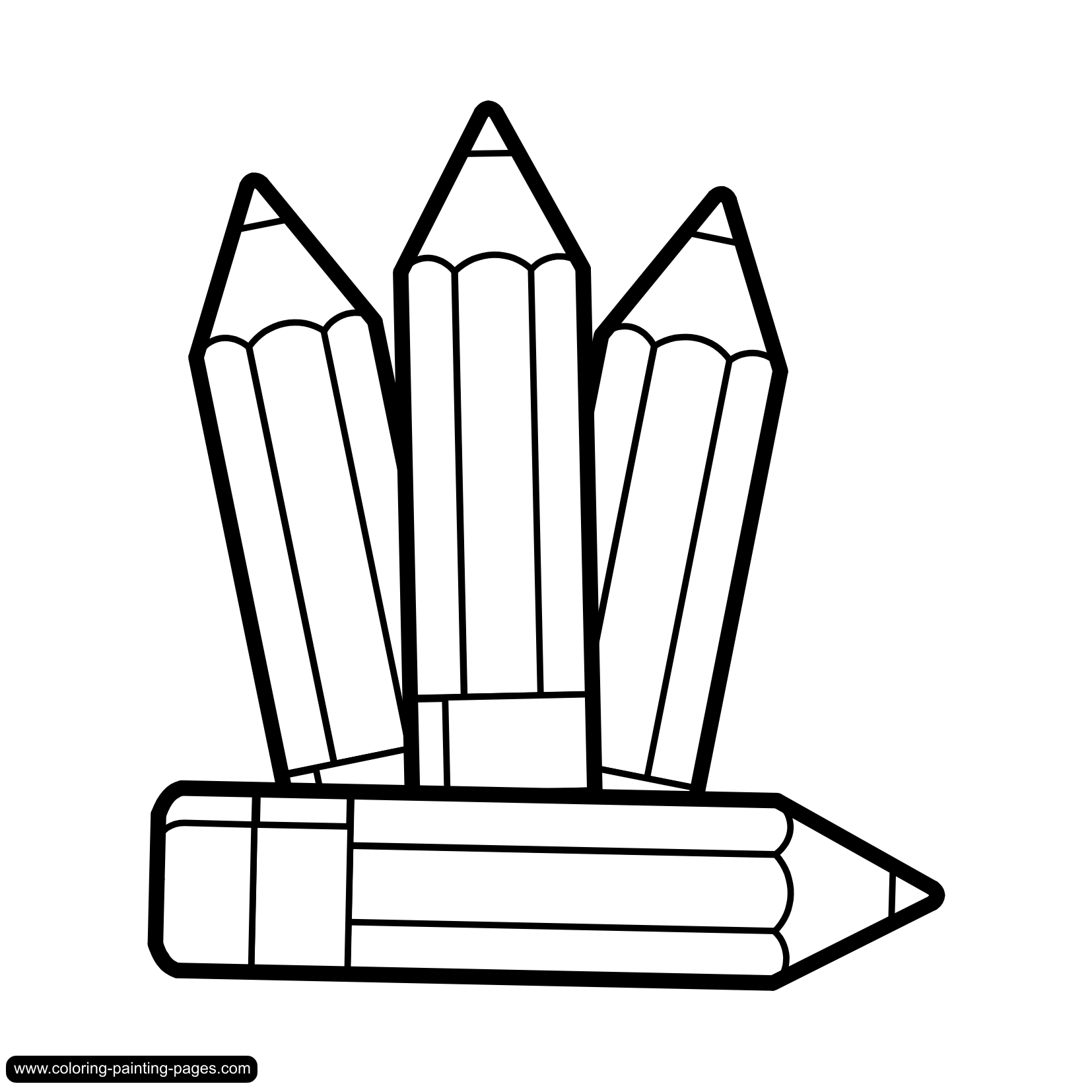 marker clipart coloring page