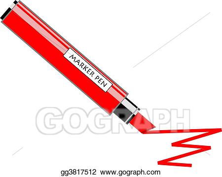 marker clipart red marker