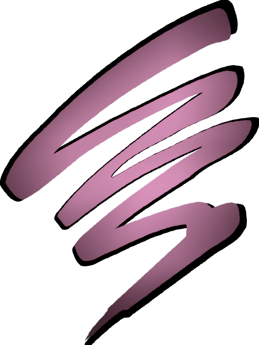 Squiggle smear doodle pink. Marker clipart scribble
