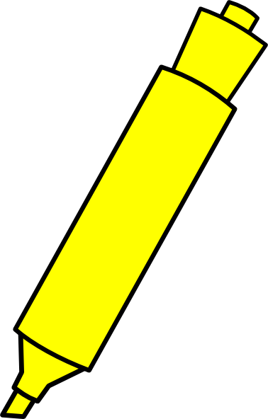 marker clipart yellow marker