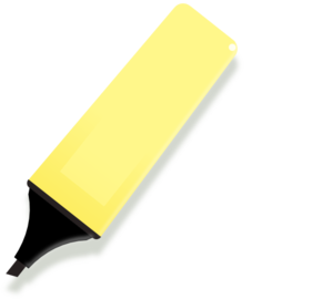 marker clipart yellow marker
