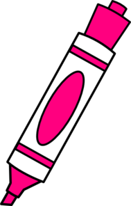 Markers clipart. Colored 