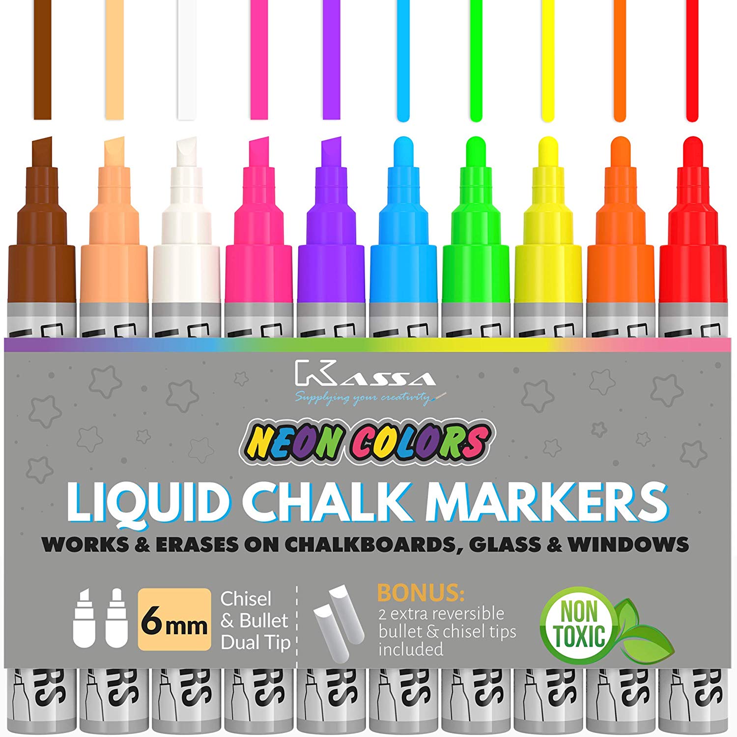 Markers clipart color marker. Amazon com kassa liquid