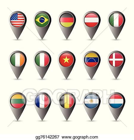 markers clipart flag