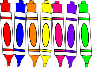 markers clipart paper