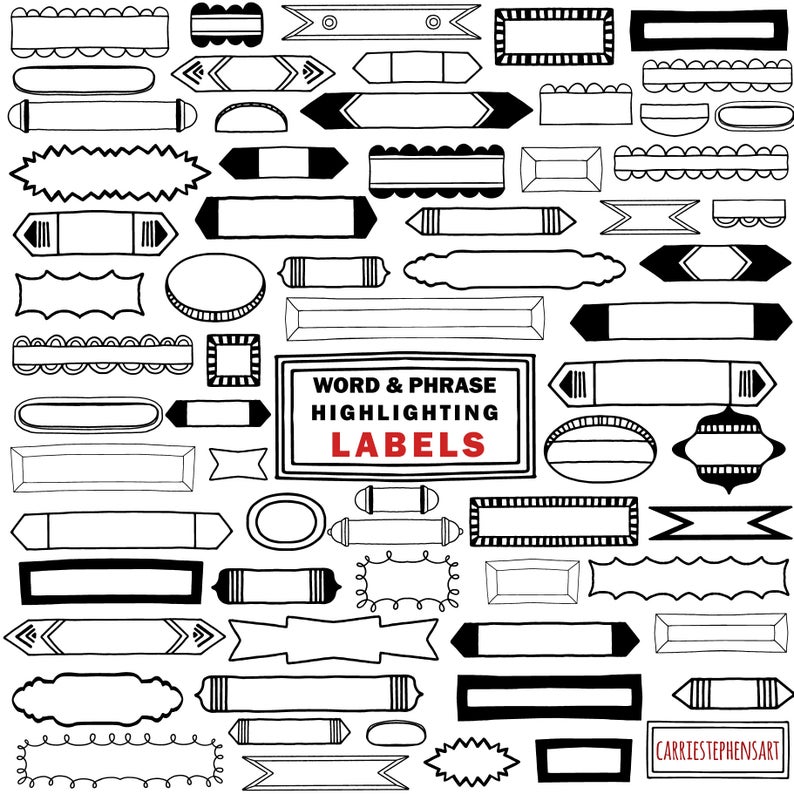 Markers clipart skinny. Frame clip art word