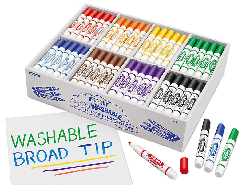 markers clipart washable