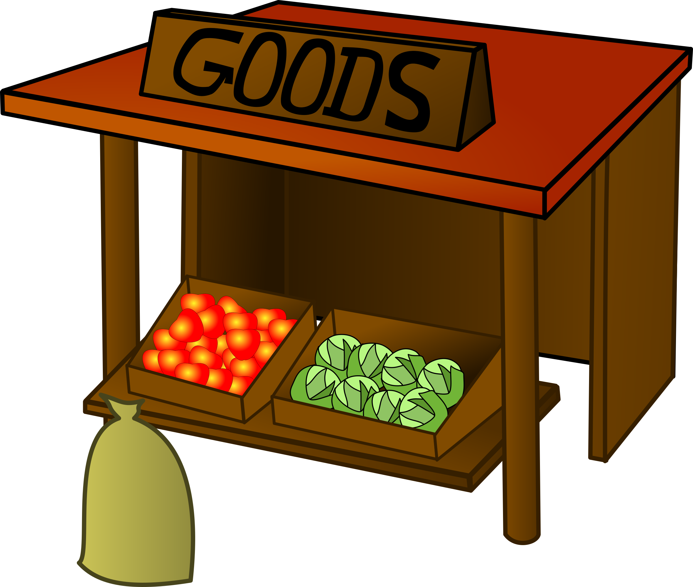market clipart animated