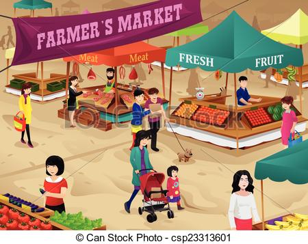 market clipart larawan