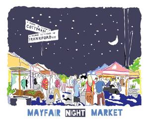 market clipart night market