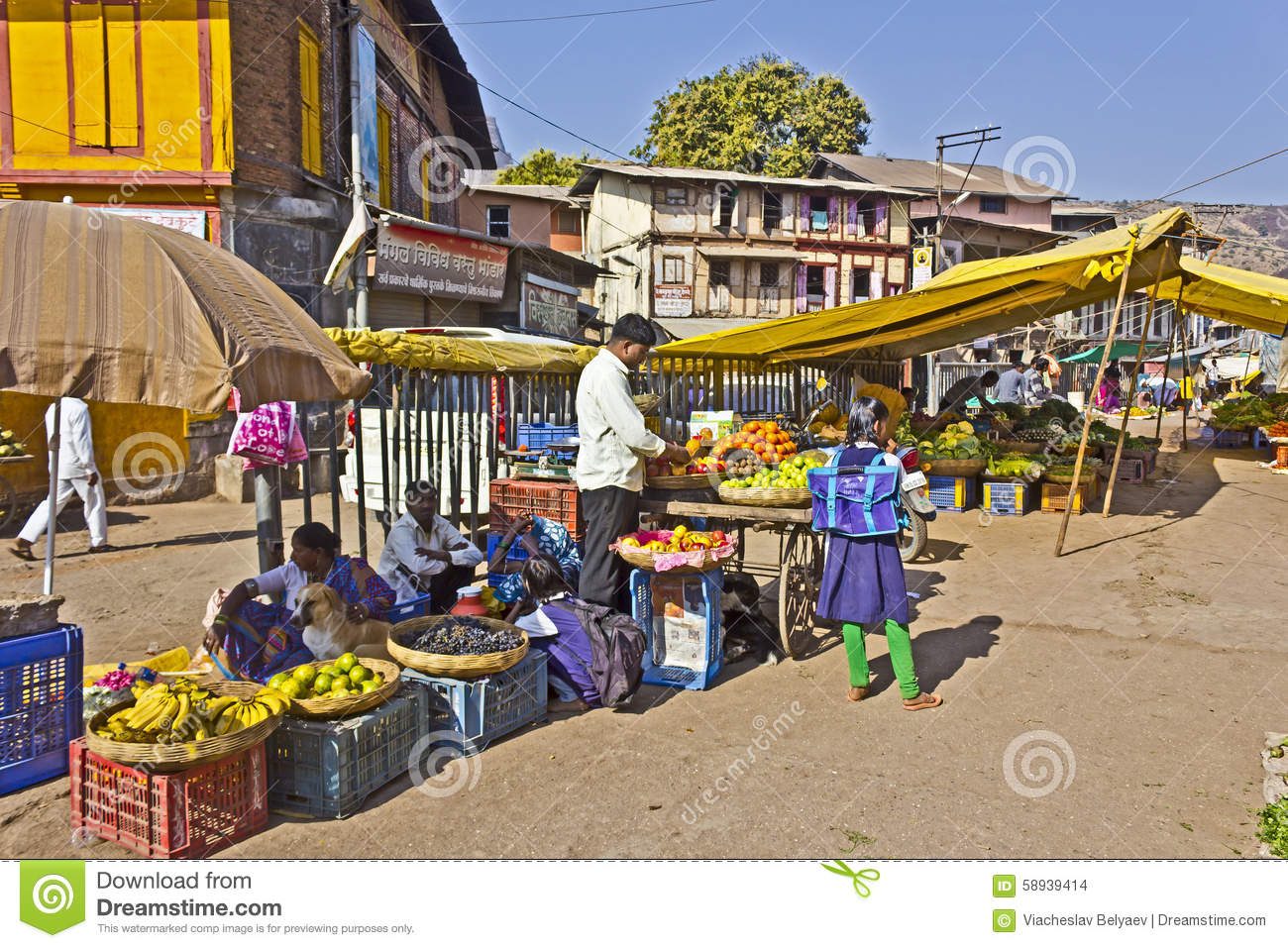 market clipart village market