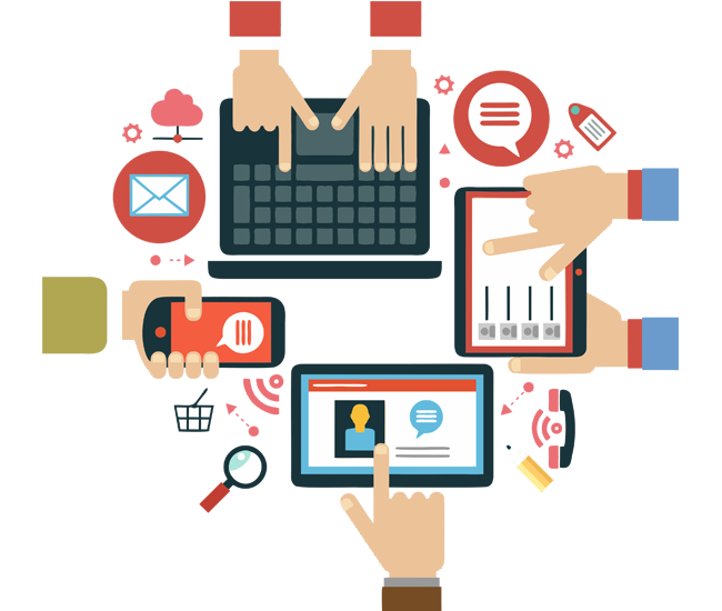 Digital seo sem web. Marketing clipart respect