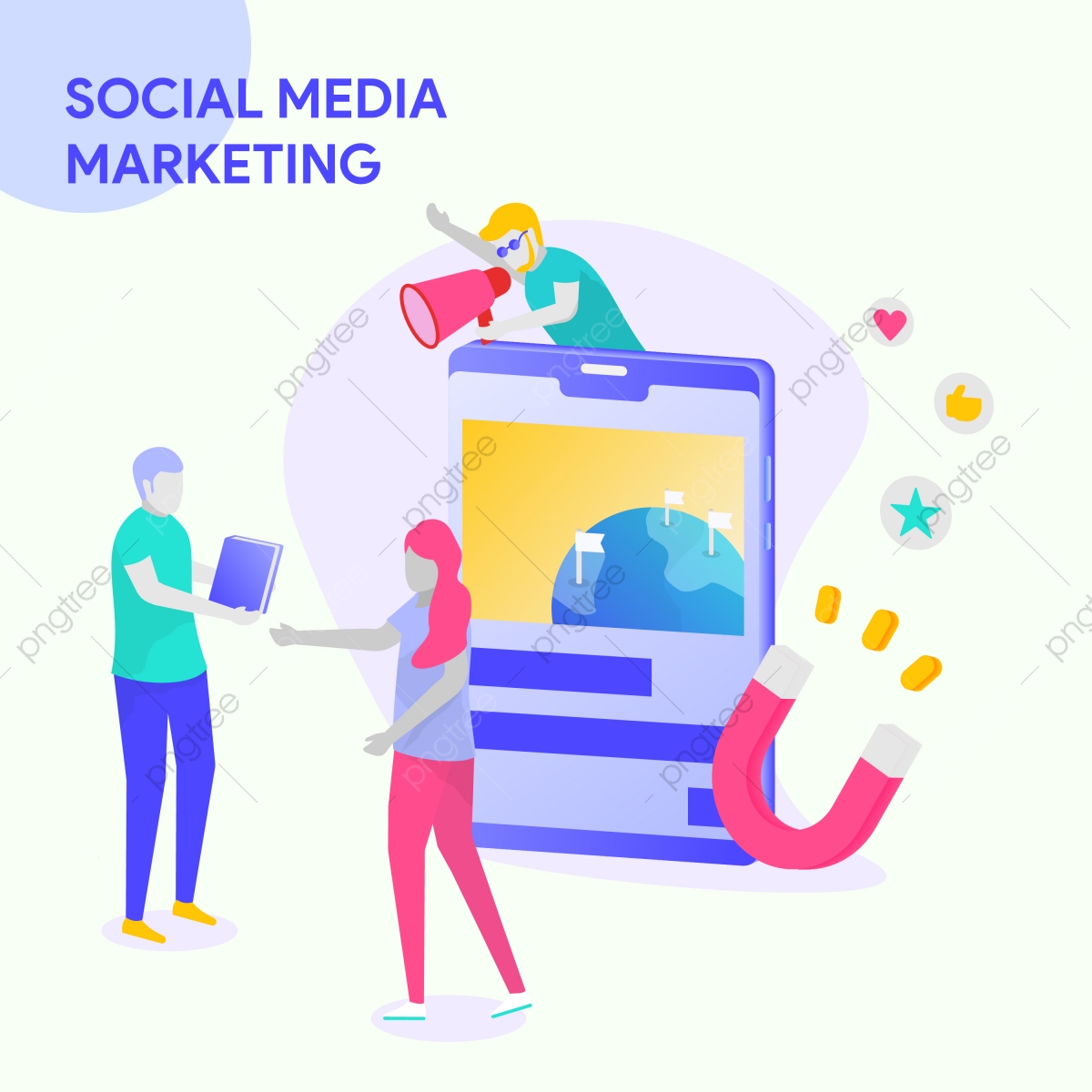marketing clipart social media marketing