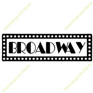 marquee clipart broadway