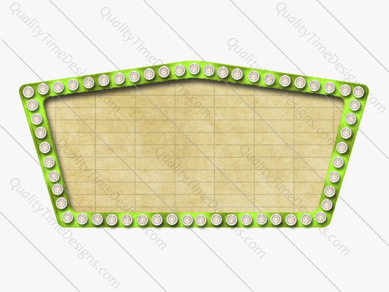 marquee clipart green