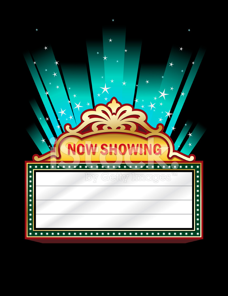 Theatre stock vector freeimages. Marquee clipart hollywood stage