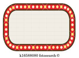 Collection of free download. Marquee clipart lighted
