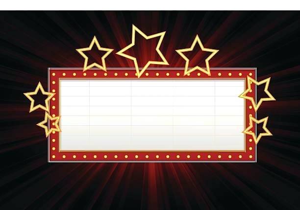 marquee clipart lighted sign