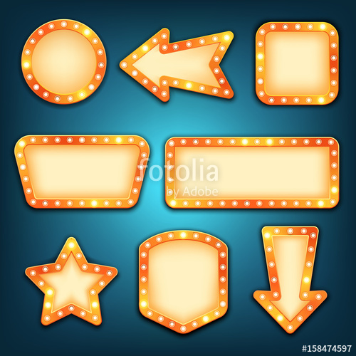 marquee clipart neon light